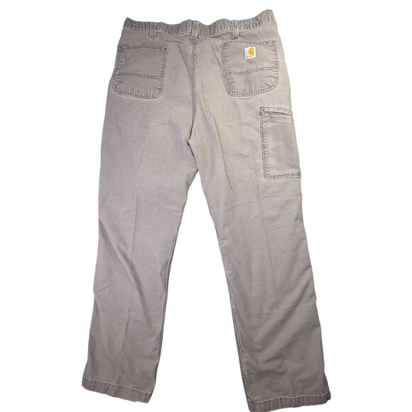 Carhartt Pants Mens 40x32 Actual 29 Gray Relaxed Stretch Work Carpenter Utility - Picture 4 of 9